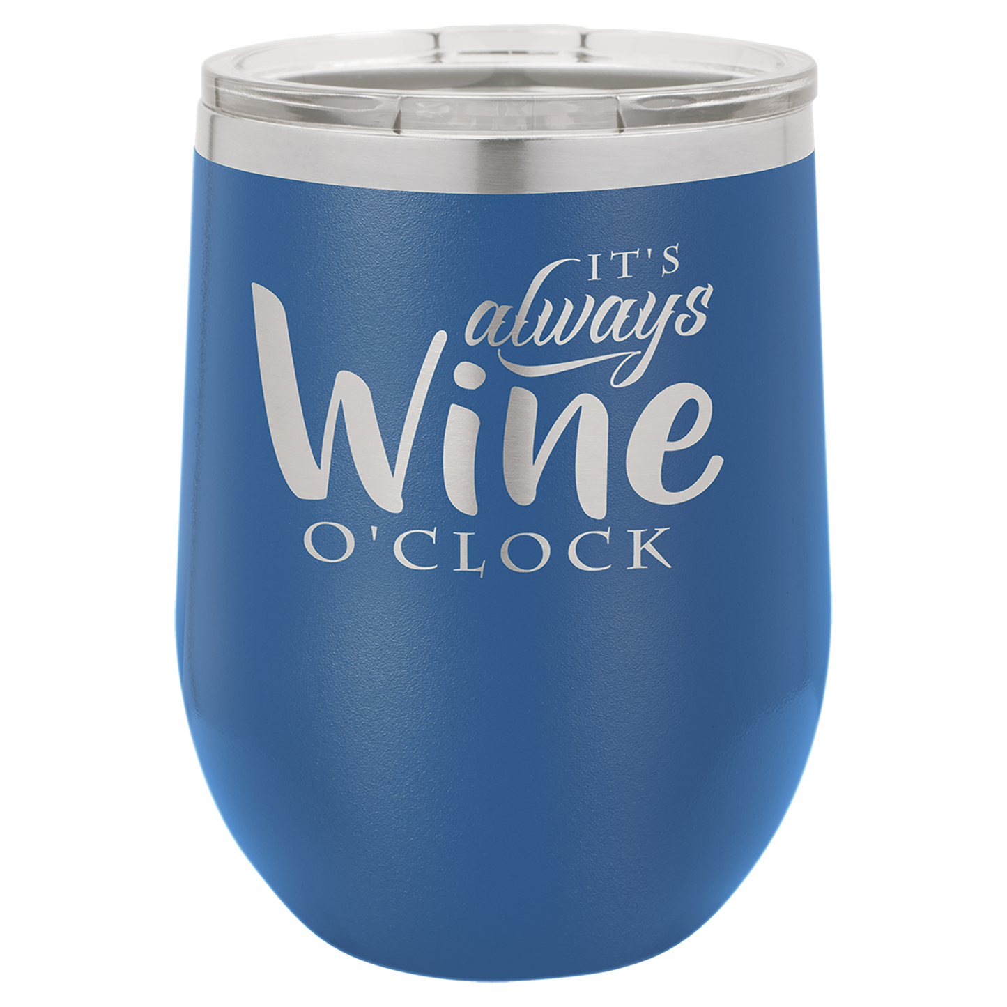 12 oz. Stemless Wine Tumbler with Clear Lid