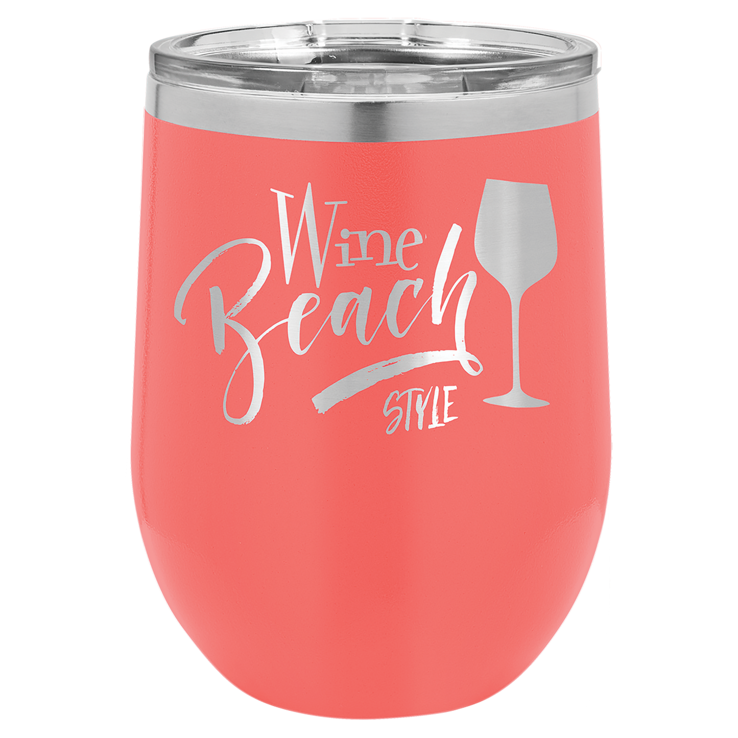 12 oz. Stemless Wine Tumbler with Clear Lid